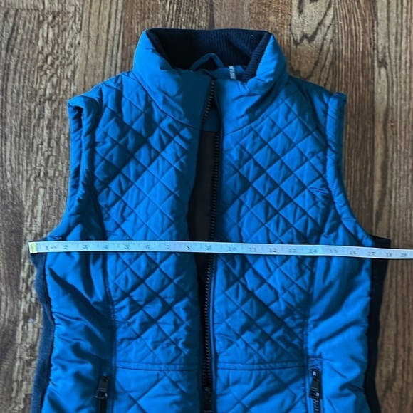 Andrew Marc Quilted Vest Teal color with black Size S - Picture 8 of 10